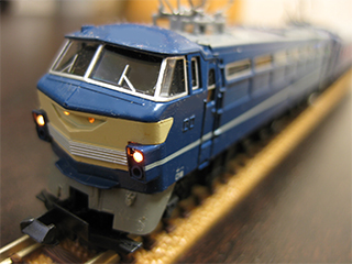 EF66 Nゲージ鉄道模型。