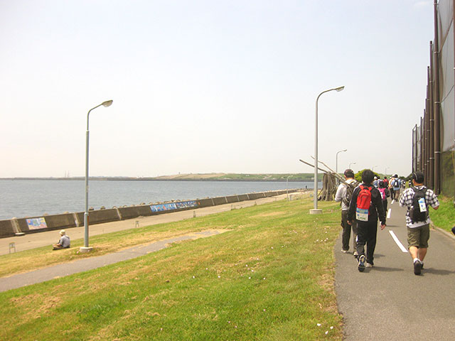 海沿いの遊歩道。