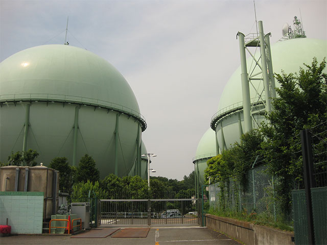世田谷ガスタンク。